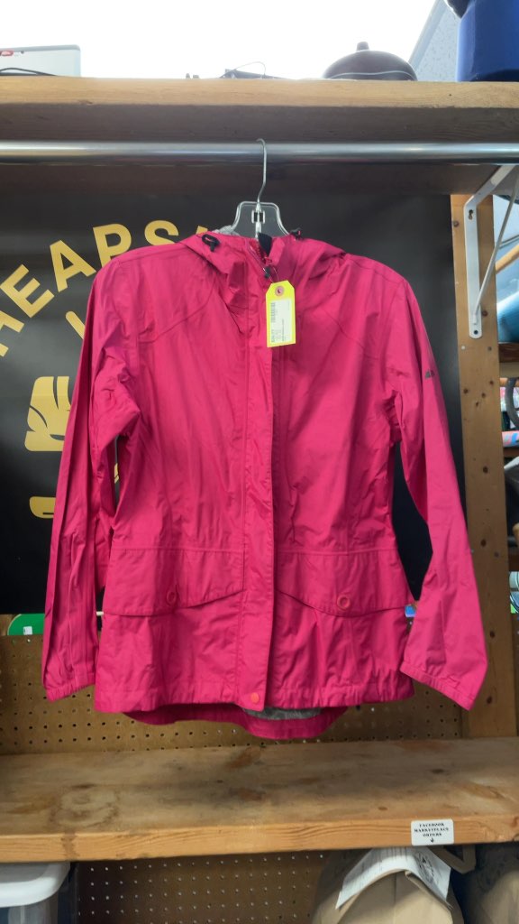 MEC Women's Pink Rain Jacket - Size Small