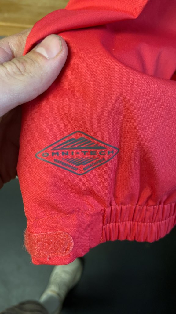 Medium Columbia Titanium Omni-Heat Rain Jacket