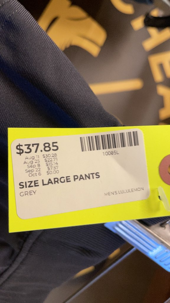 Men's Lululemon Grey Jogger Pants