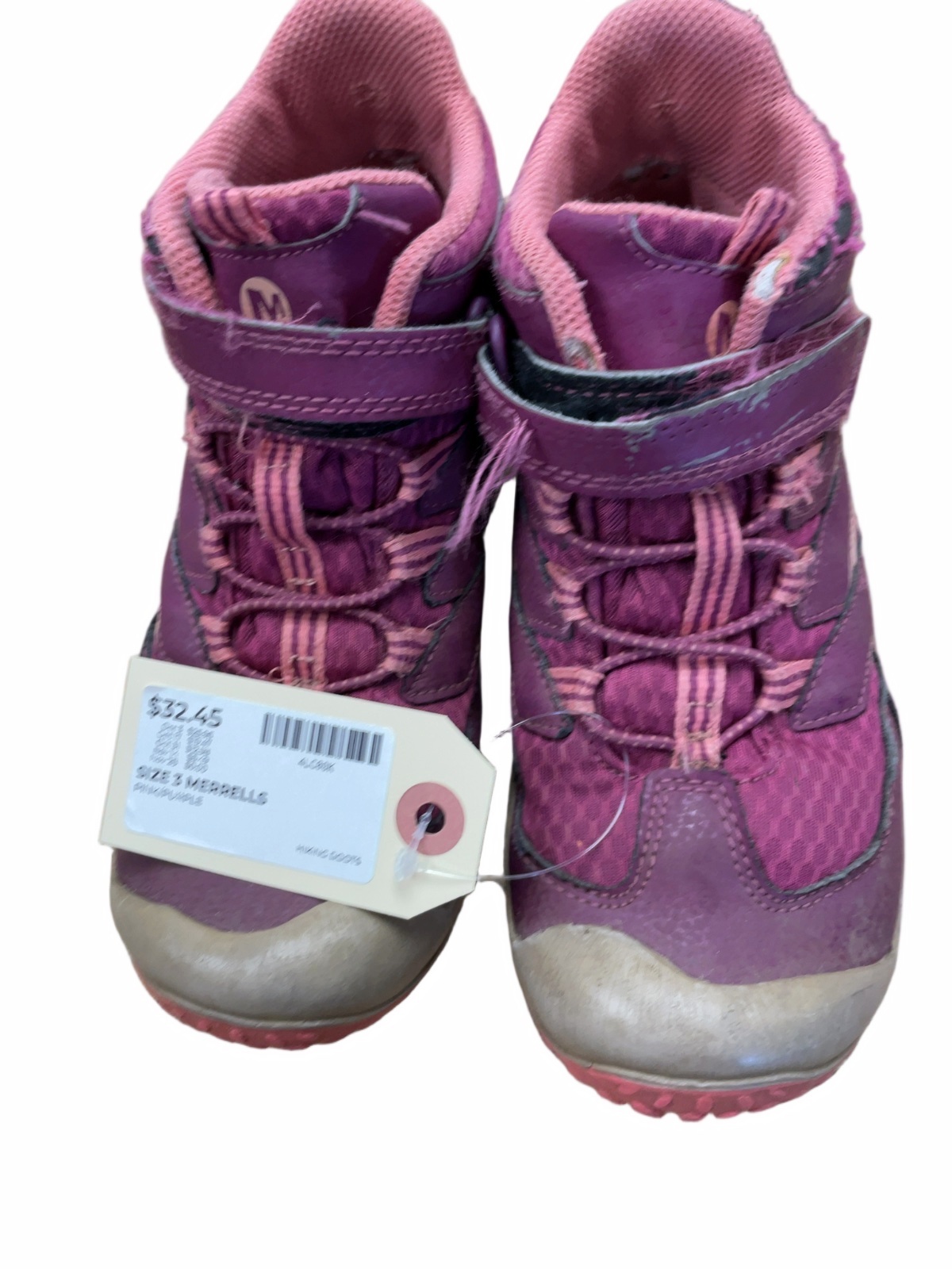 Merrell Hiking Boots Size 3 Pink/Purple - image 1