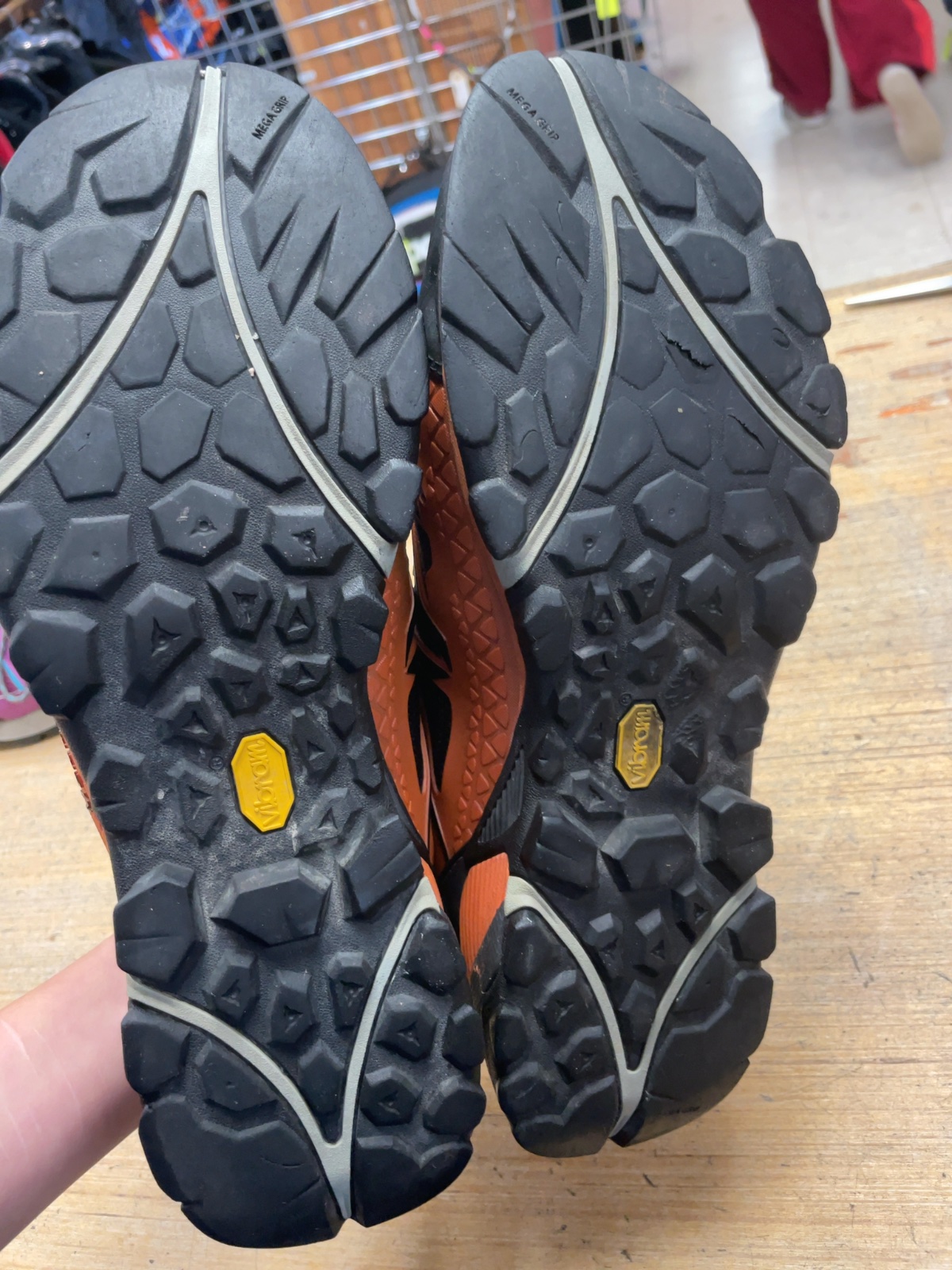 Merrell Hiking Shoes Size 12 Black/Orange