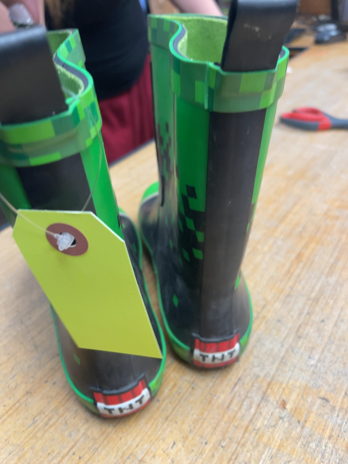 Minecraft Creeper Size 1 Rain Boots