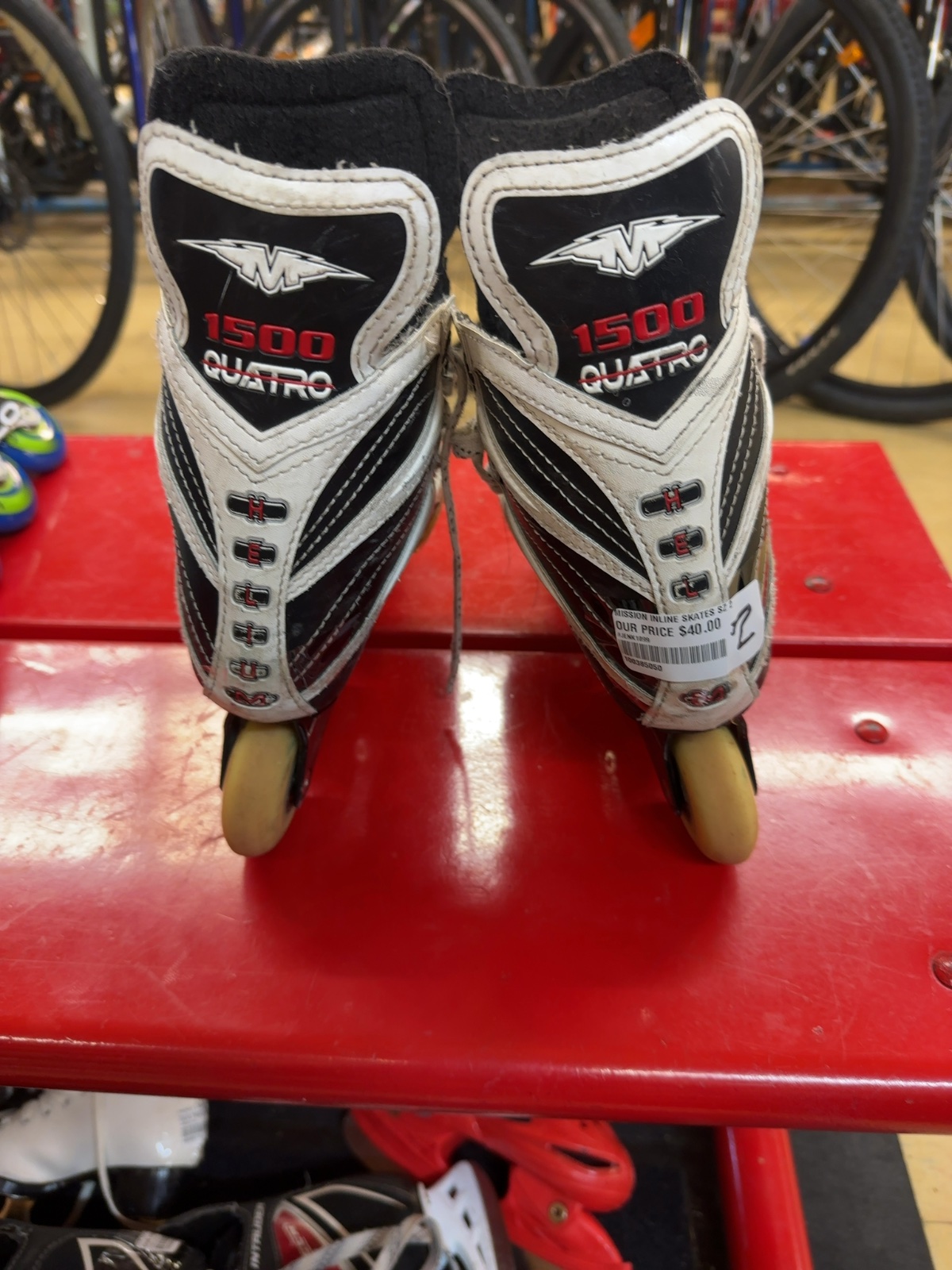 Mission 1500 Quatro Inline Skates - Size 2