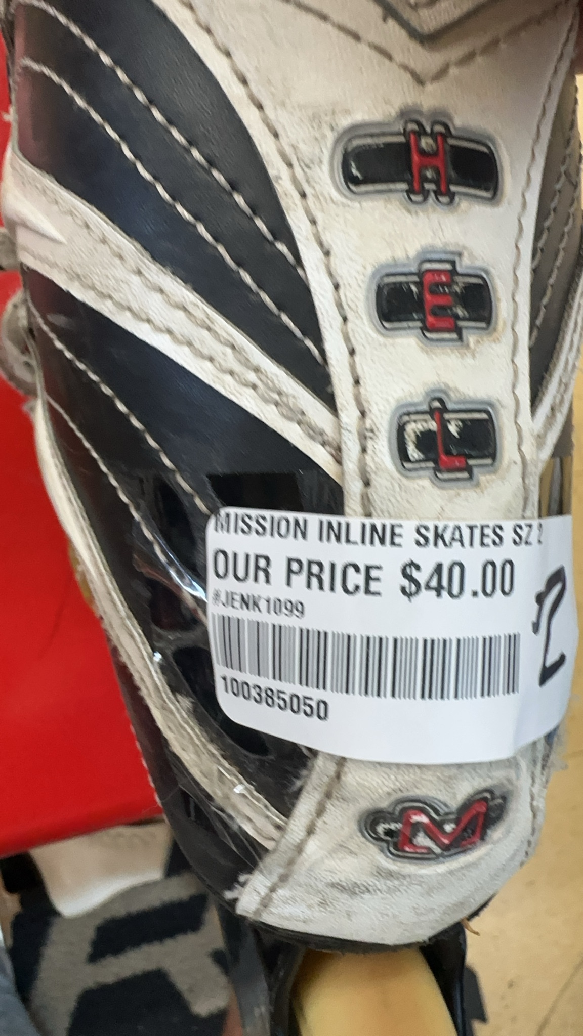 Mission 1500 Quatro Inline Skates - Size 2