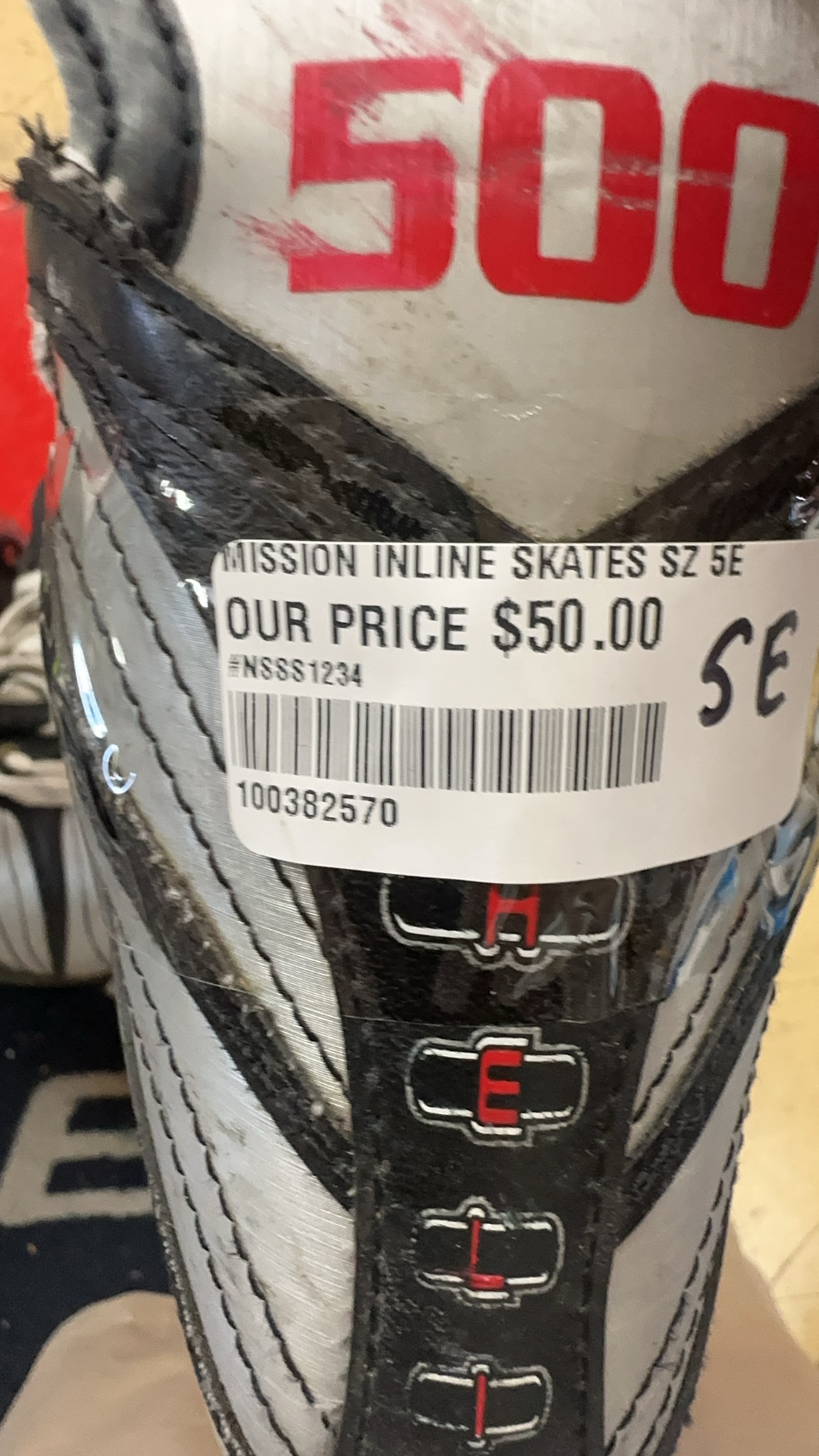 Mission 500 Inline Skates - Size 5E