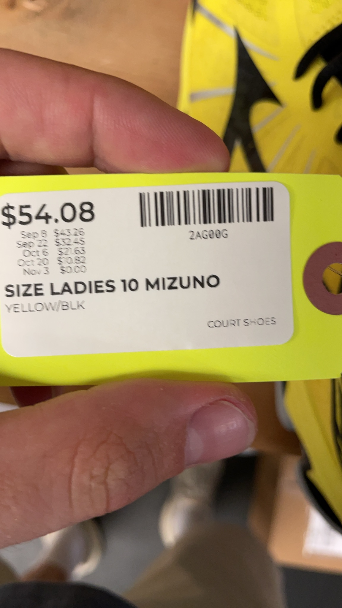 Mizuno Wave Lightning Women's Court Shoes - Size 10