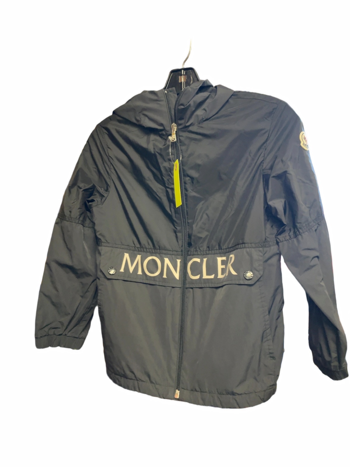 Moncler Rain Jacket Size JR 8 Black - image 1