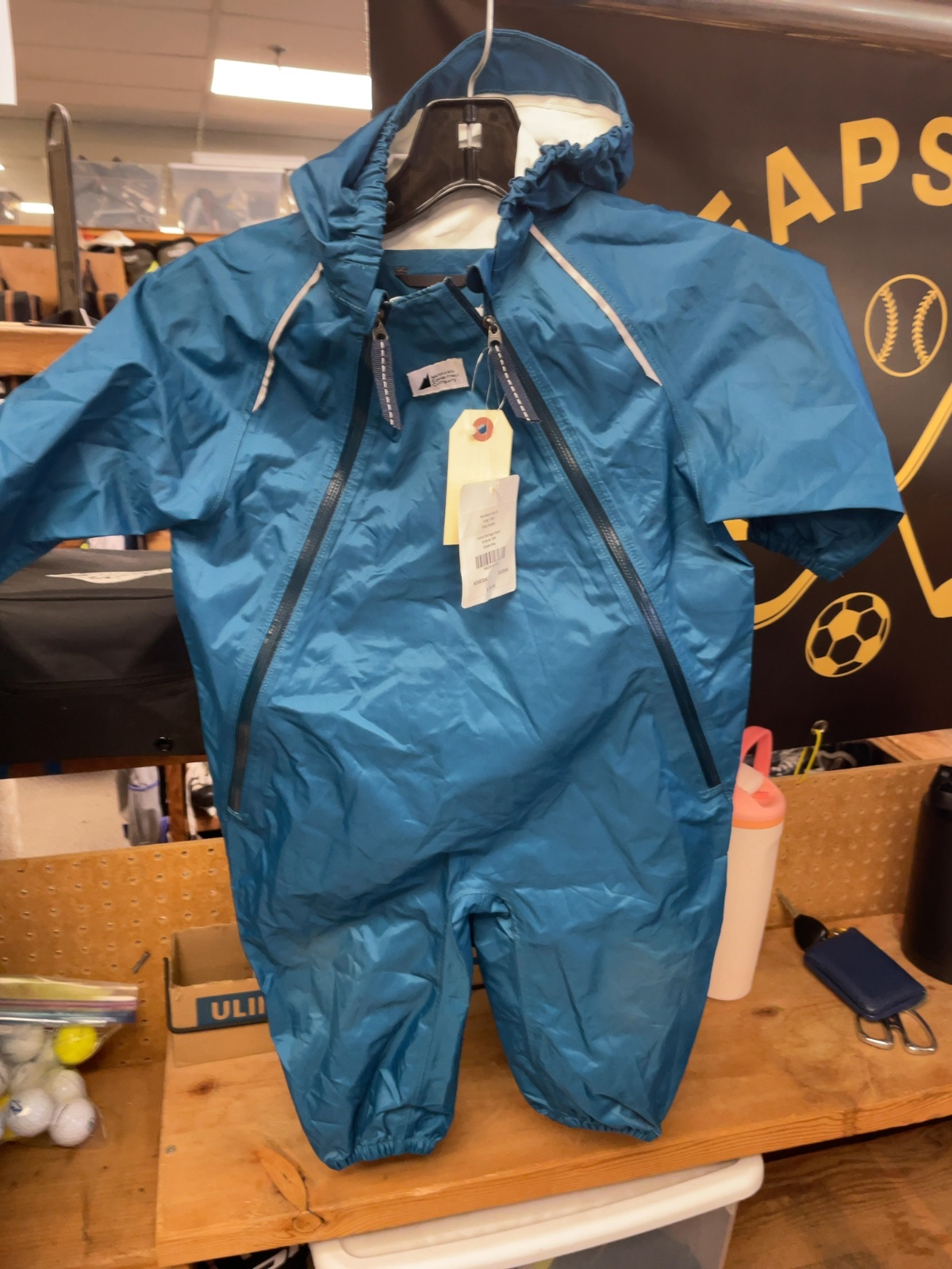 Mountain Equipment Company Newt Suit 18M Blue Rain Suit