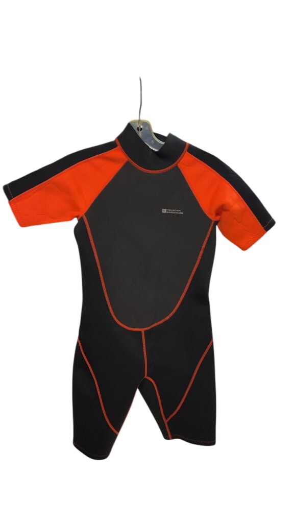 Mountain Warehouse Kids Shorty Wetsuit Black/Orange Good Condition Size 13 - image 1
