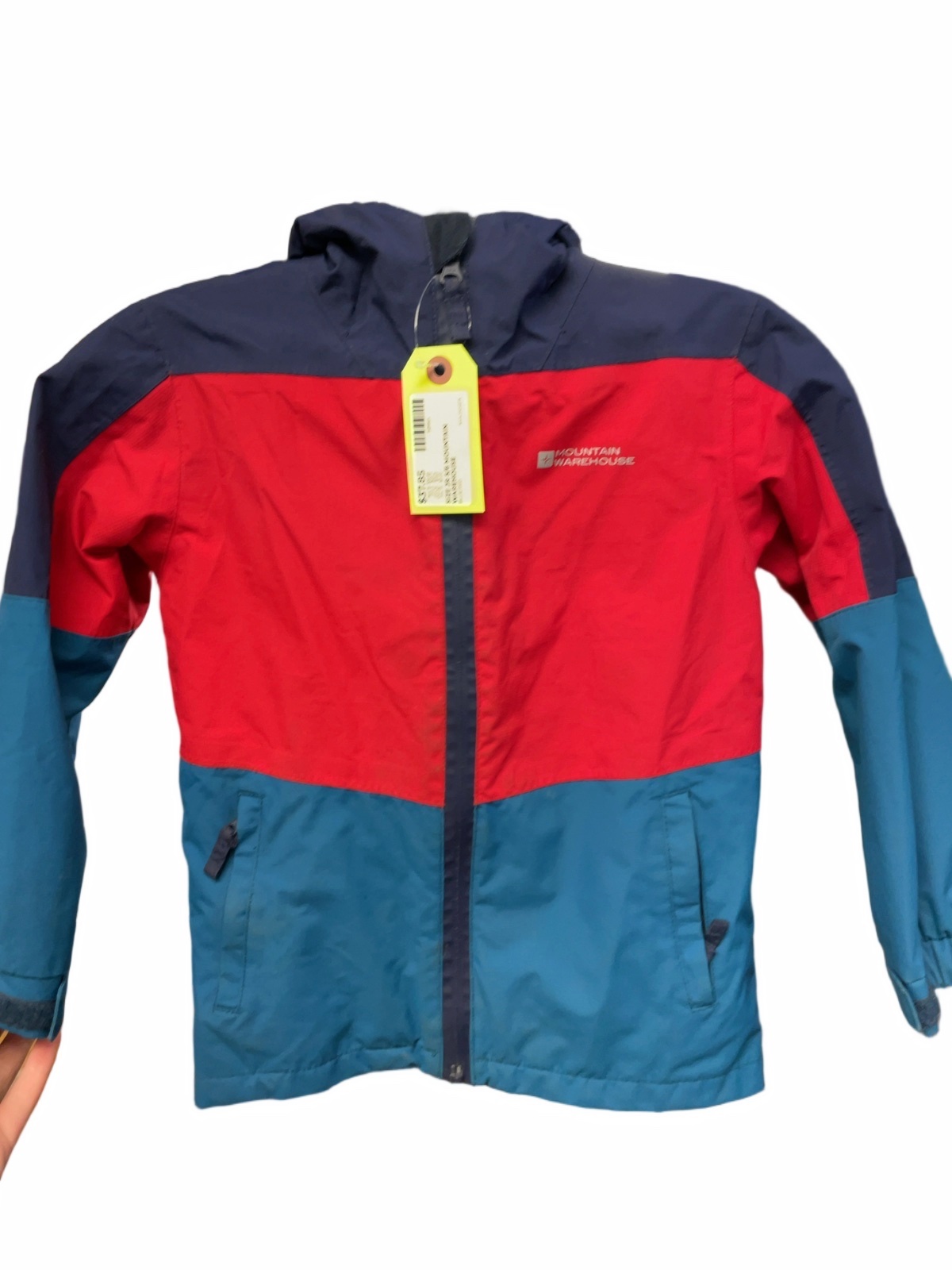 Mountain Warehouse Rain Jacket JR 5/6 Blue/Red - image 1