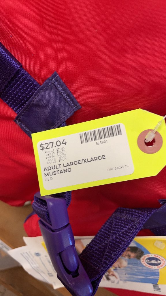 Mustang Survival Endurance Life Jacket PFD - Red - Adult L/XL