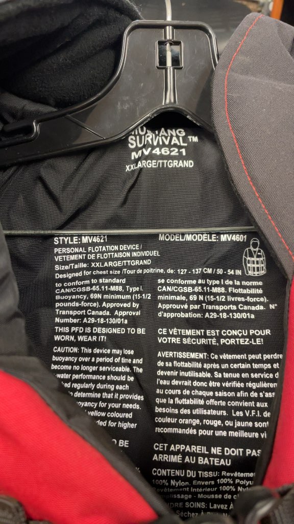 Mustang Survival MV4621 PFD Life Jacket - XXL