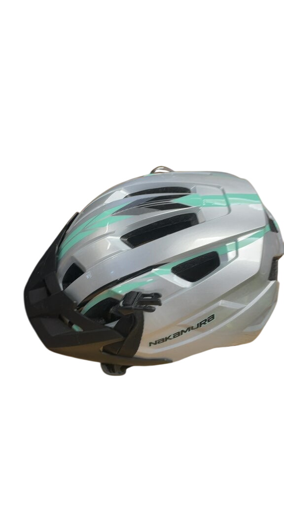 Nakamura Cycling Helmet - Silver/Blue - 54-58cm