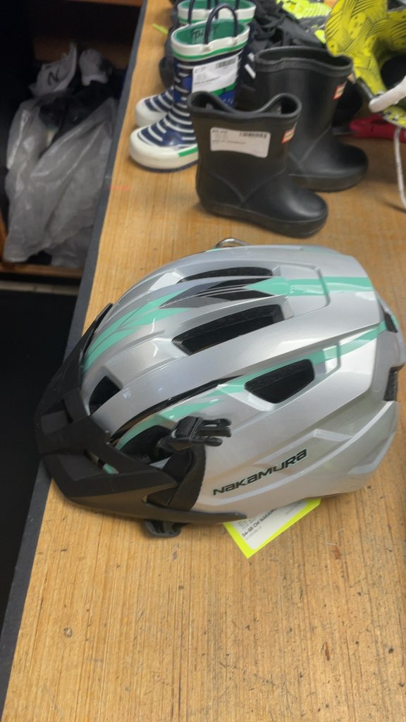 Nakamura Cycling Helmet - Silver/Blue - 54-58cm
