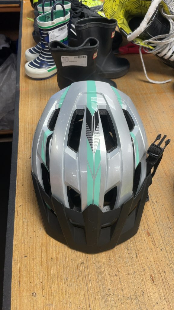 Nakamura Cycling Helmet - Silver/Blue - 54-58cm