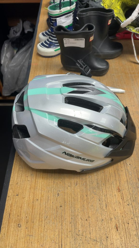 Nakamura Cycling Helmet - Silver/Blue - 54-58cm