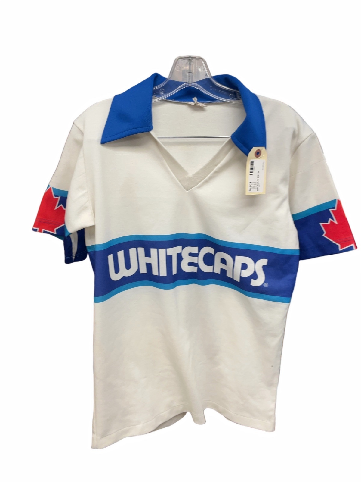 NASL Vancouver Whitecaps Vintage Jersey Size M White/Blue - image 1