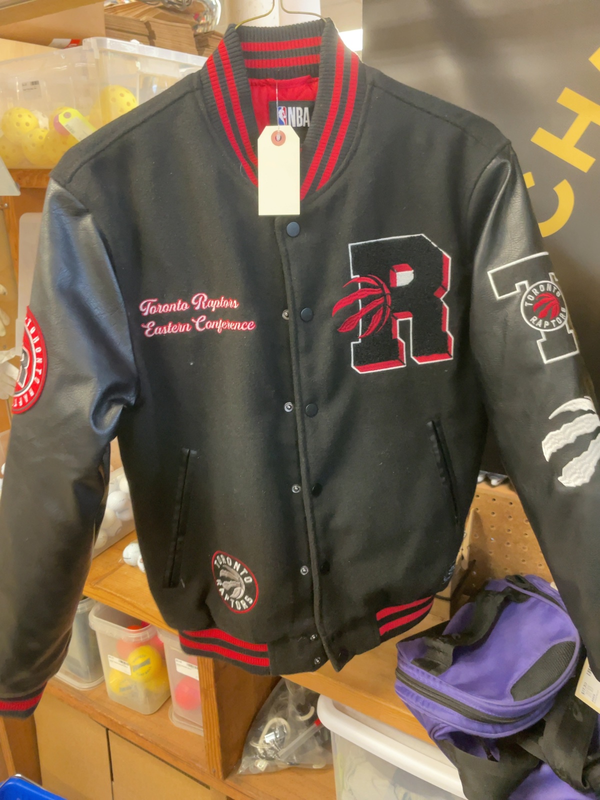 NBA Josh Denzel Toronto Raptors Varsity Jacket Size XS