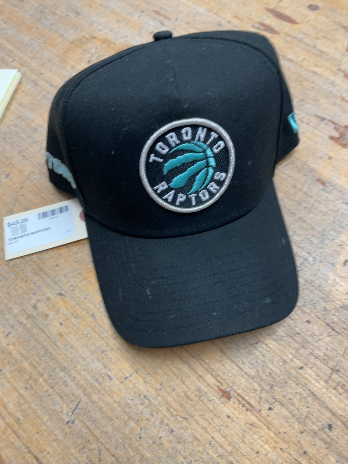 New Era 9FORTY Adjustable Toronto Raptors Hat Black