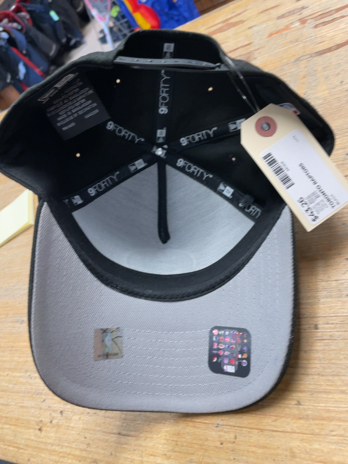 New Era 9FORTY Adjustable Toronto Raptors Hat Black
