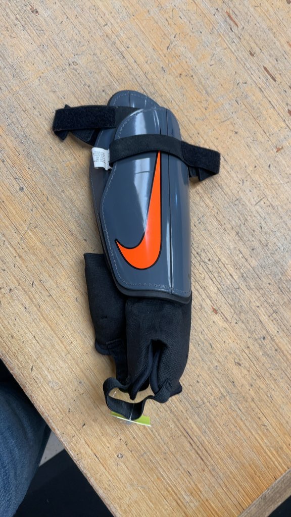 Nike Adult Soccer Shin Pads - Grey/Orange