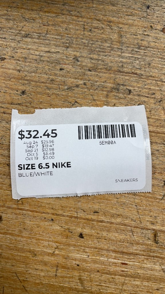Nike Air Jordan 1 Low Blue/White Size 6.5