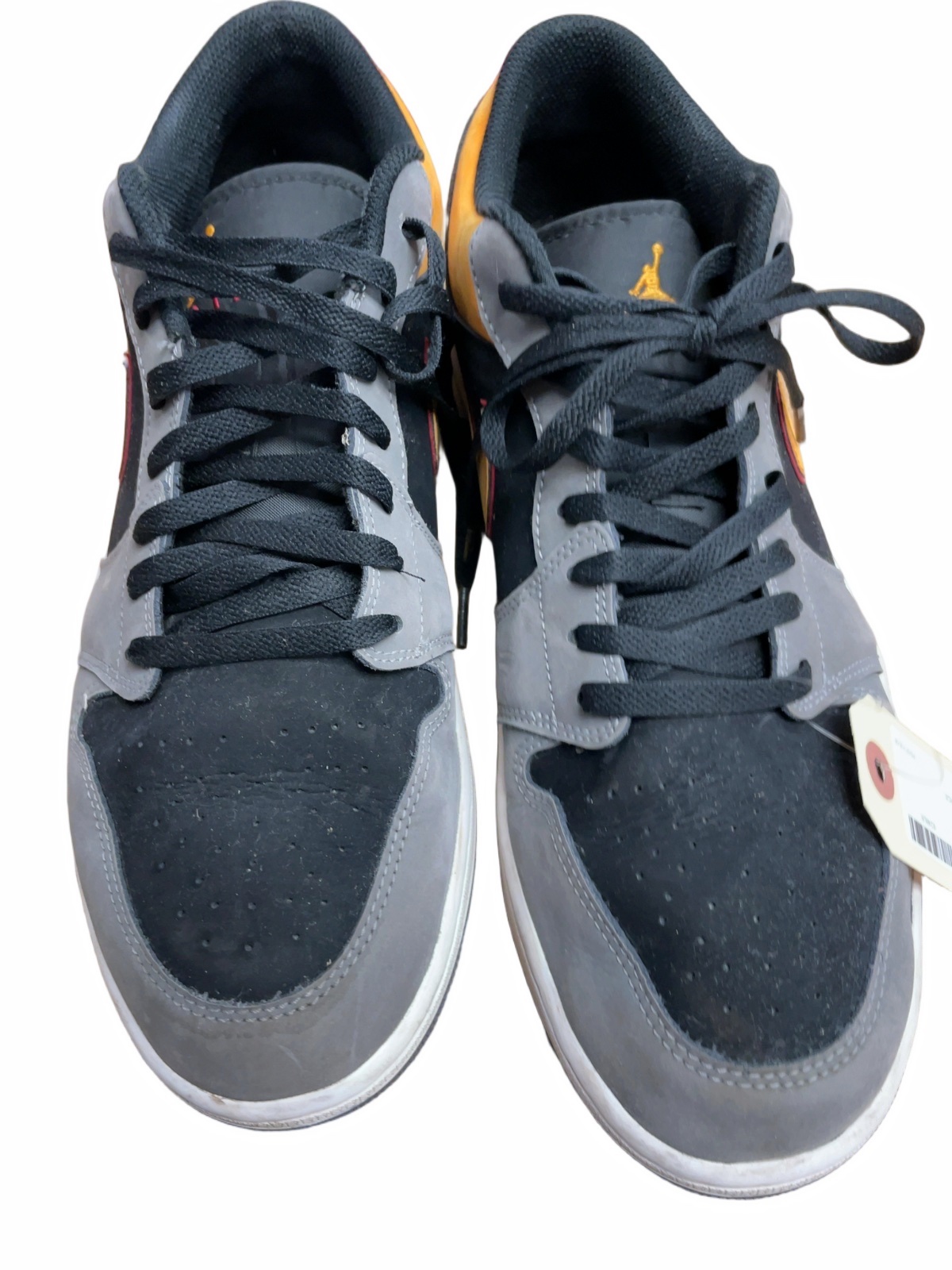 Nike Air Jordan 1 Low Size 12 Grey/Black/Orange - image 1