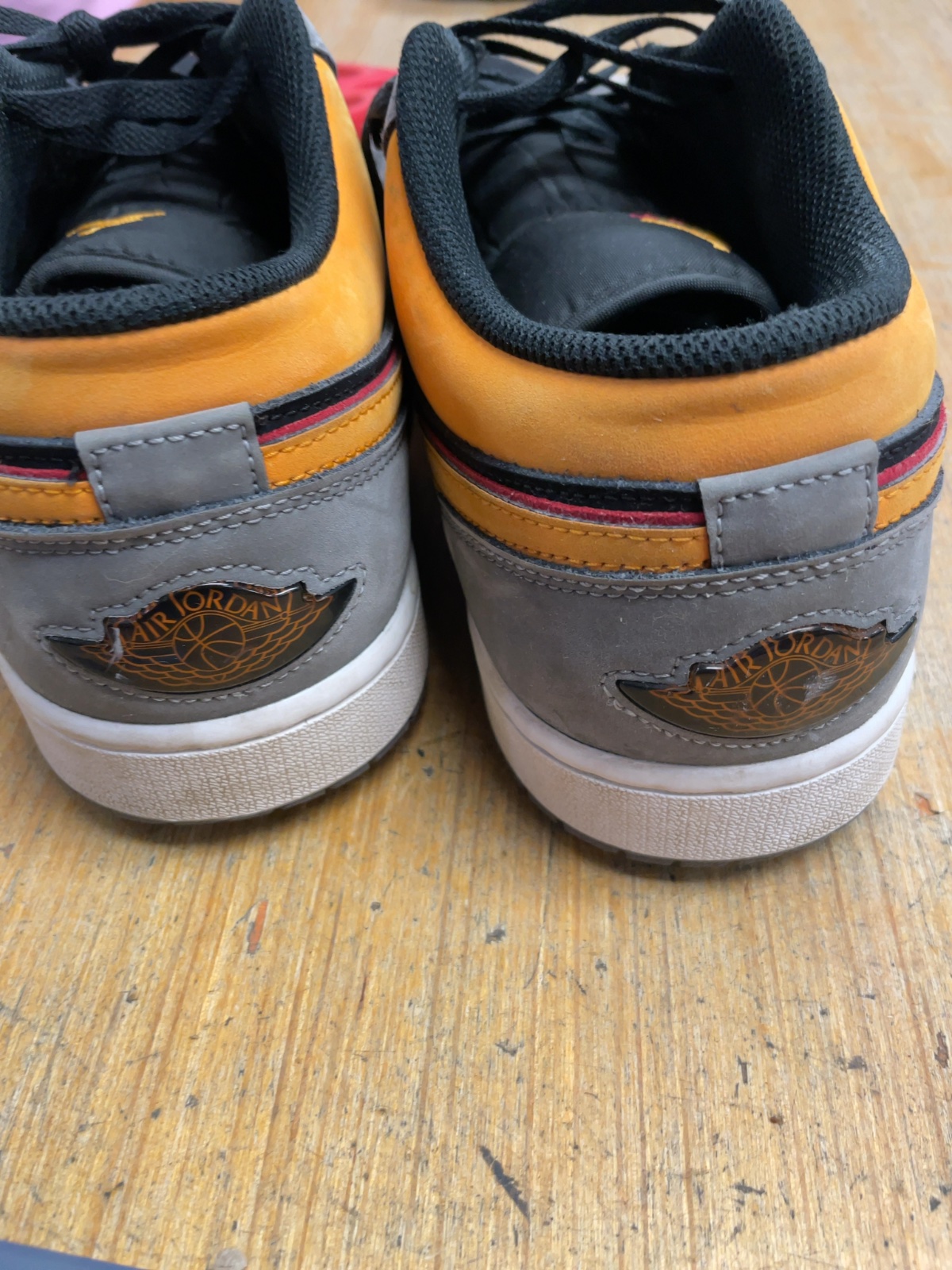 Nike Air Jordan 1 Low Size 12 Grey/Black/Orange