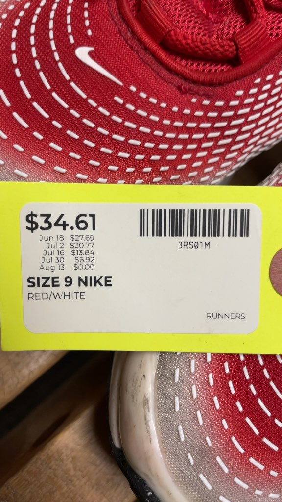 Nike Air Max Dn Runners Red/White Size 9