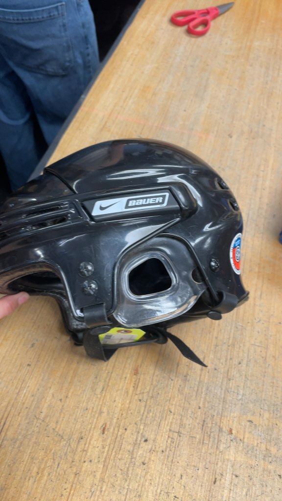 Nike Bauer Black Skating Helmet - Size Medium