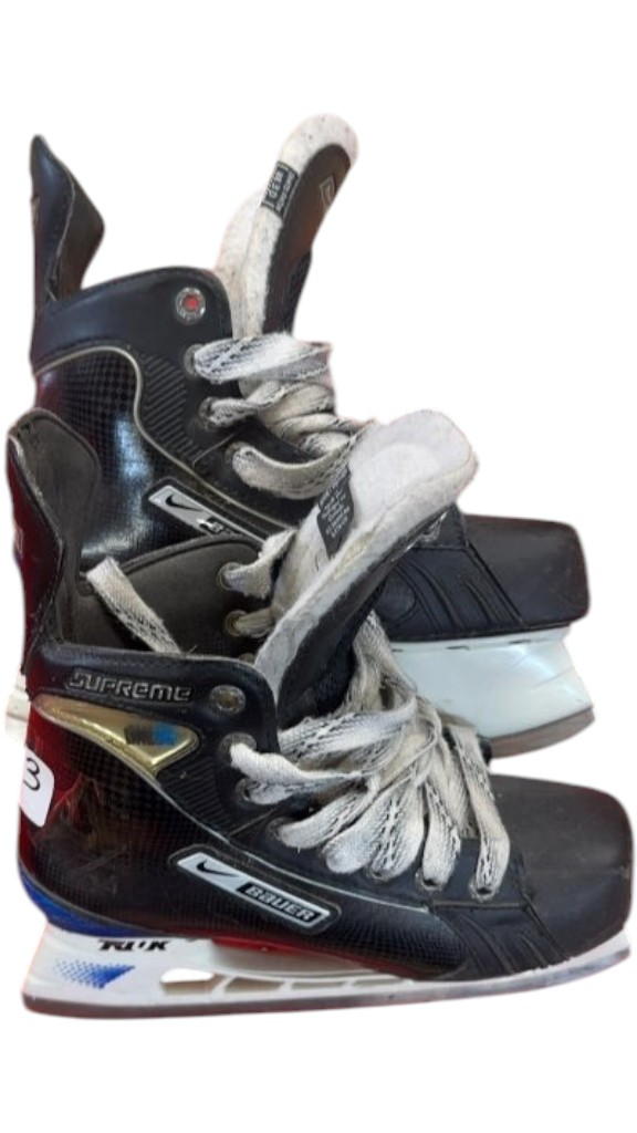 Nike Bauer Supreme Hockey Skates Used Size 3 - image 1