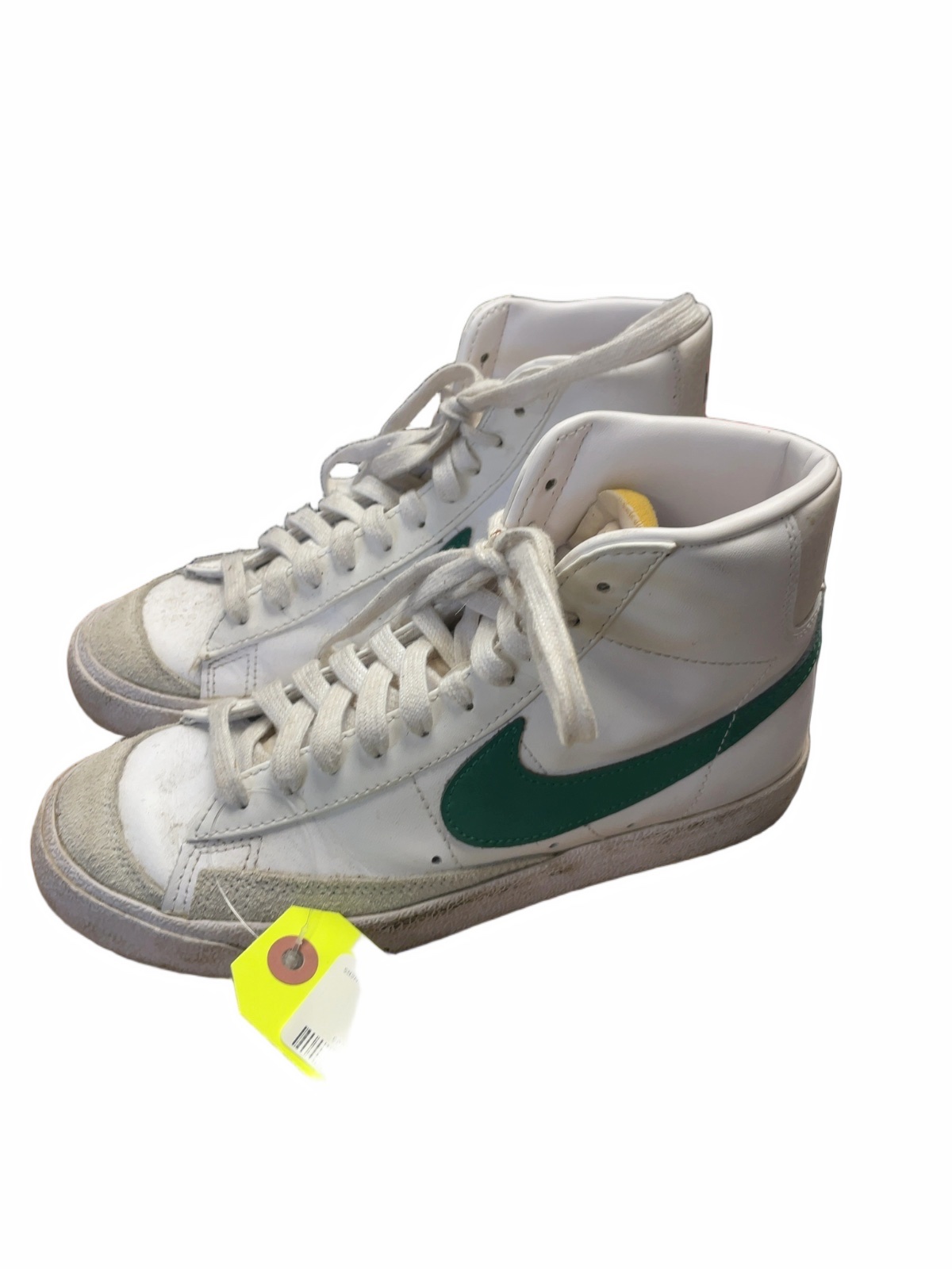 Nike Blazer Mid '77 High-Top Sneakers - White/Green - Size 7.5