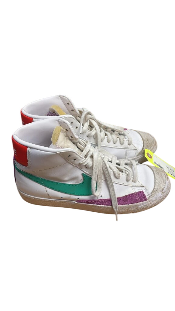 Nike Blazer Mid '77 White/Multi-Color High Top Sneakers - Size 10 - image 1