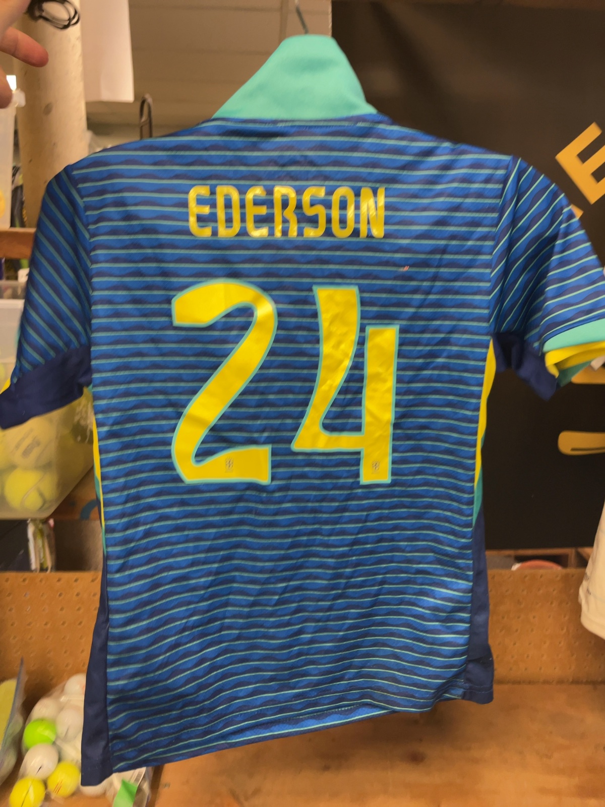 Nike Brazil Ederson #24 Soccer Jersey Size 24