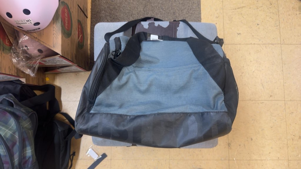 Nike Duffle Bag Blue/Grey Good Condition