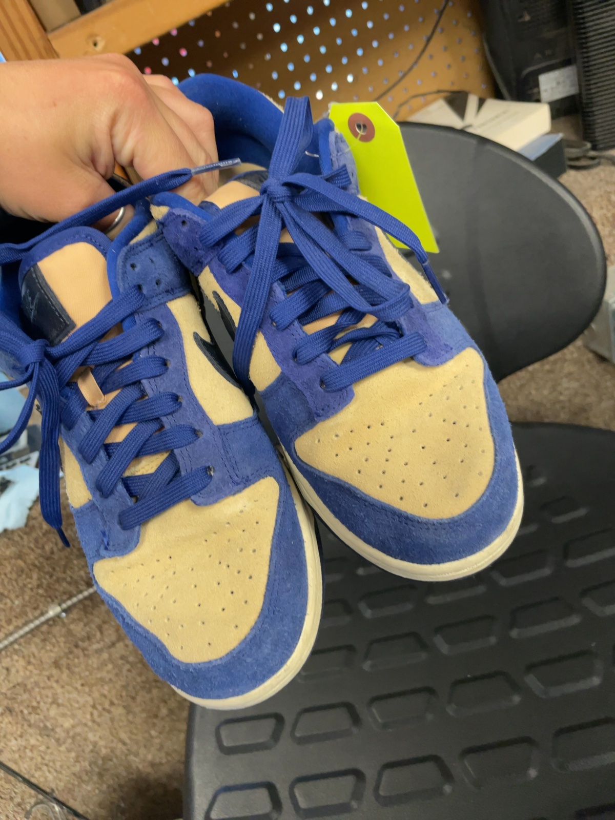 Nike Dunk Low Blue/Brown Sneakers - Size 7.5