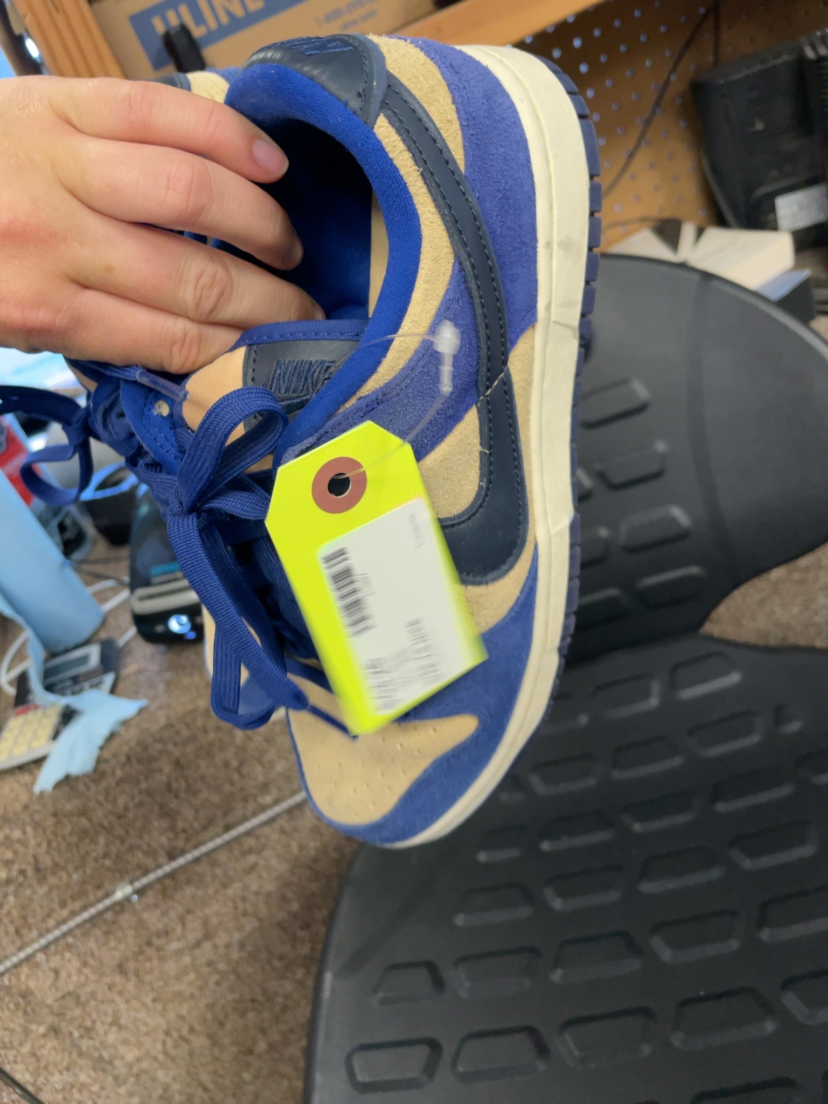 Nike Dunk Low Blue/Brown Sneakers - Size 7.5