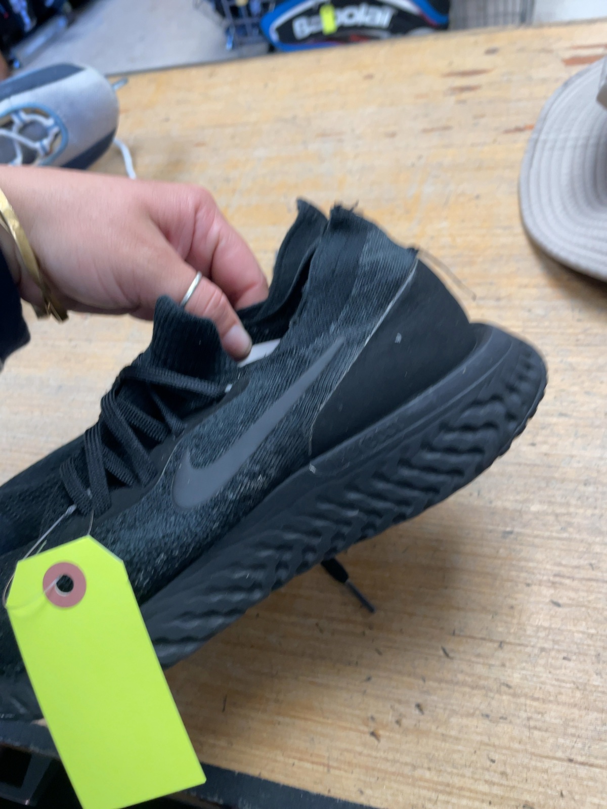 Nike Epic React Flyknit Running Shoes - Black - Size 8