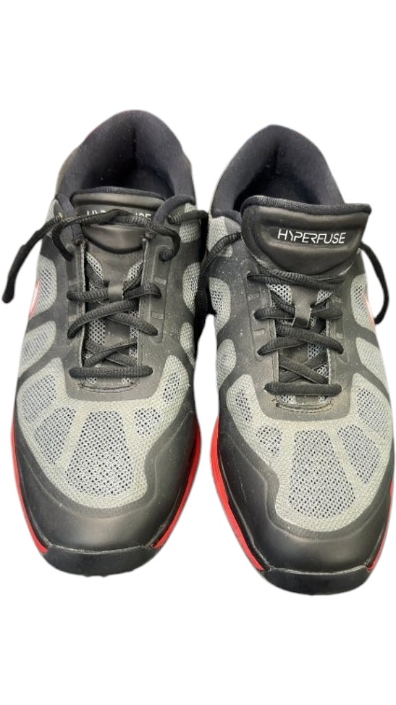 Nike Golf Shoes Hyperfuse Black Grey Red Size 9.5 - image 1