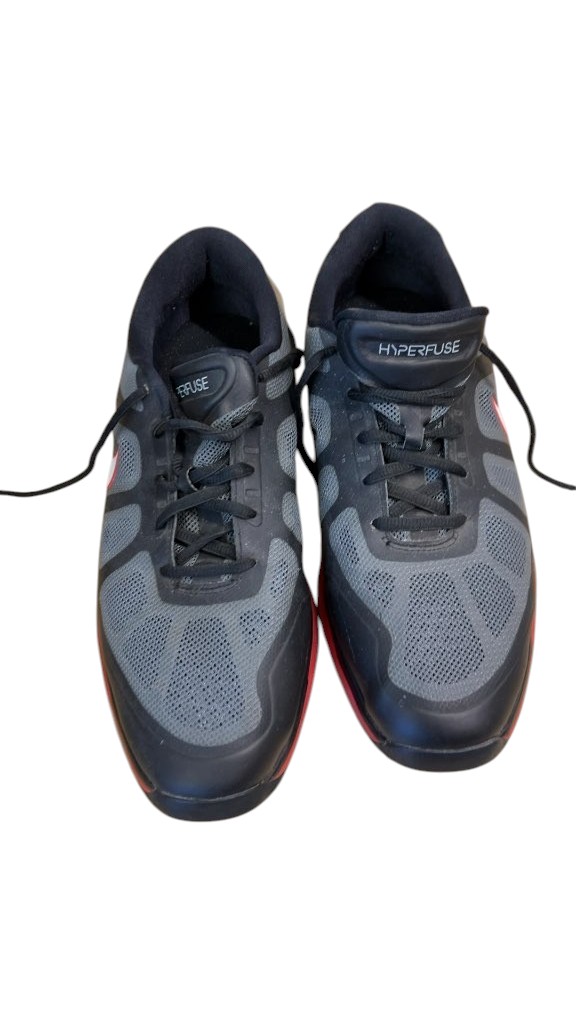 Nike Golf Shoes Hyperfuse Grey Black Red Good Condition Size 9.5 - image 1
