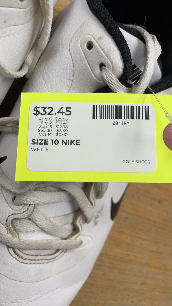 Nike Golf Shoes - White - Size 10