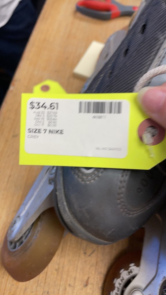 Nike Inline Skates Size 7 Grey