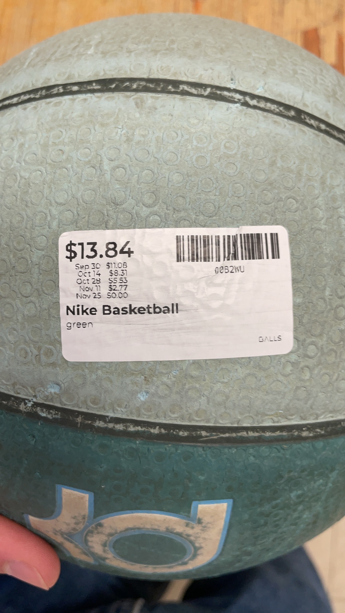 Nike KD Outdoor Game Ball Green