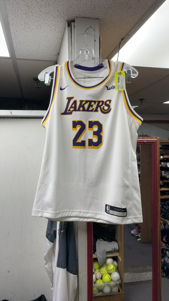 Nike LeBron James Los Angeles Lakers #23 Junior Large Jersey