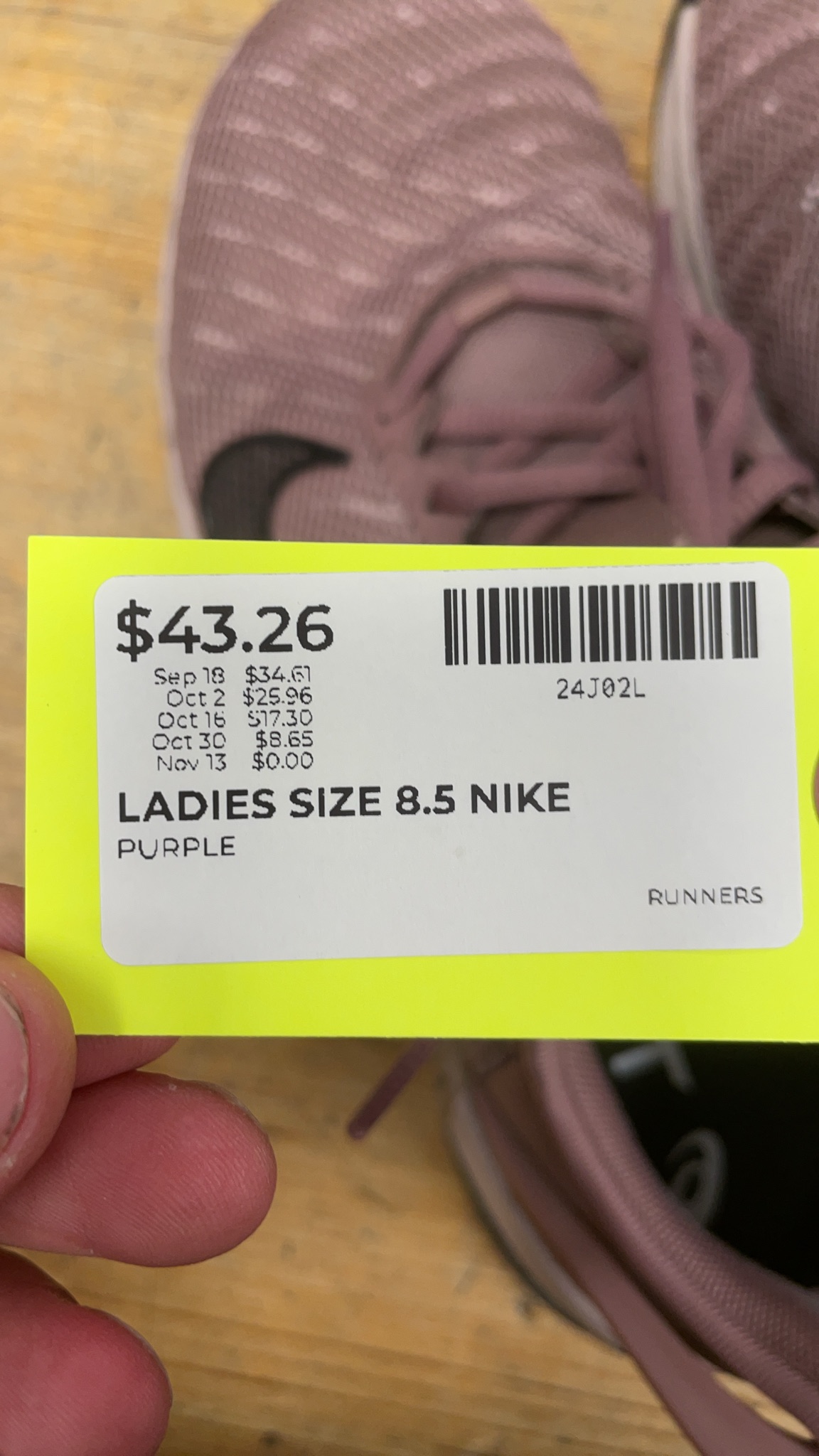 Nike Metcon 7 Size 8.5 US Purple Training Shoes