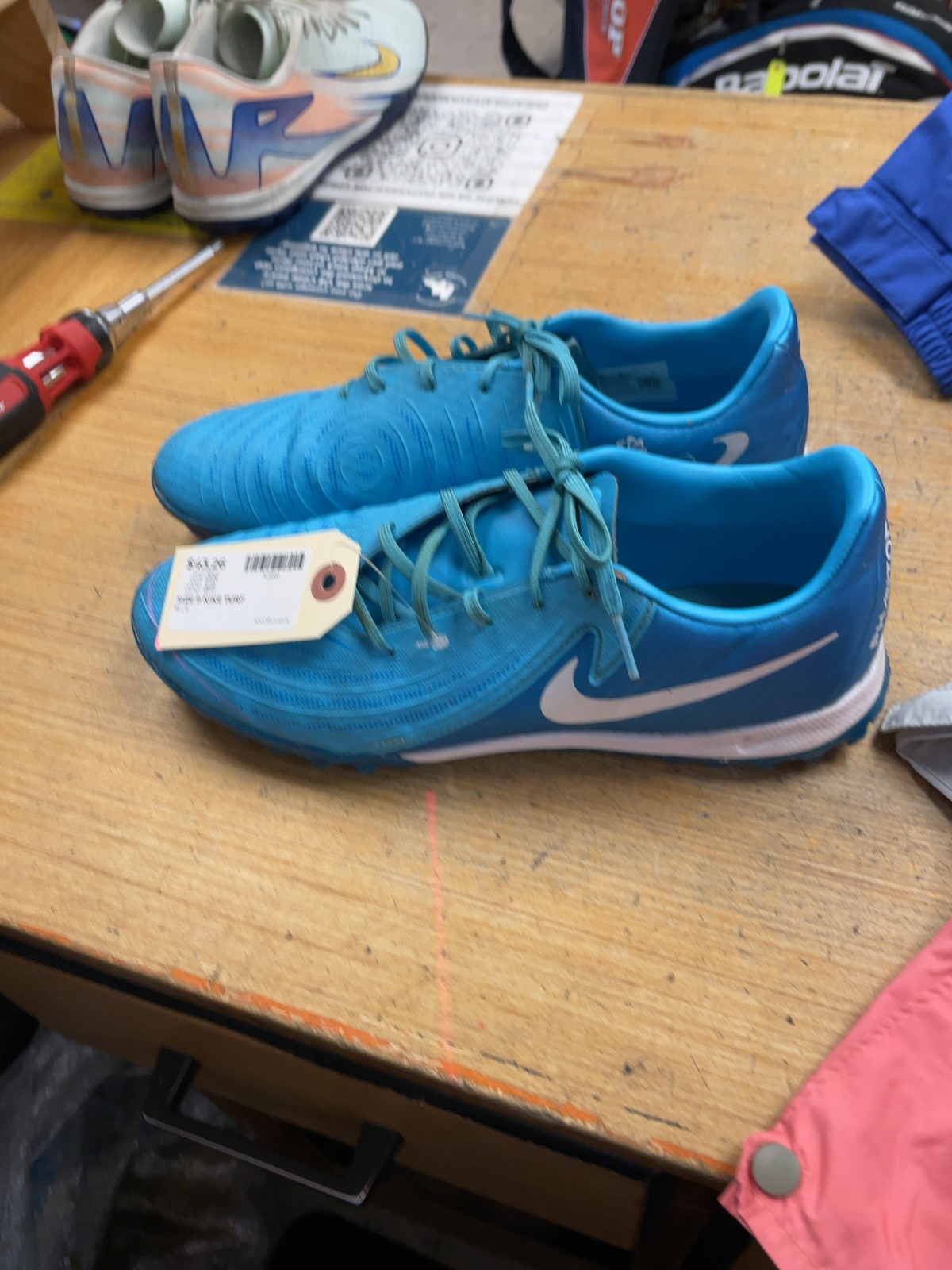 Nike Phantom GT Size 9 Blue Soccer Turf Shoes - image 1