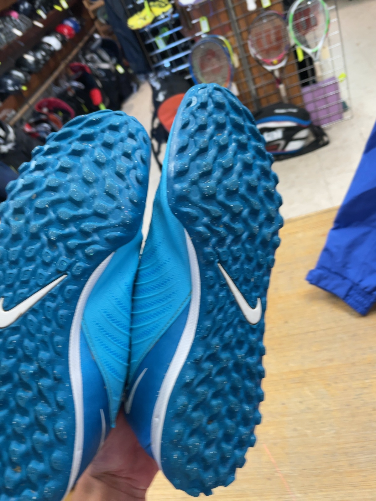Nike Phantom GT Size 9 Blue Soccer Turf Shoes