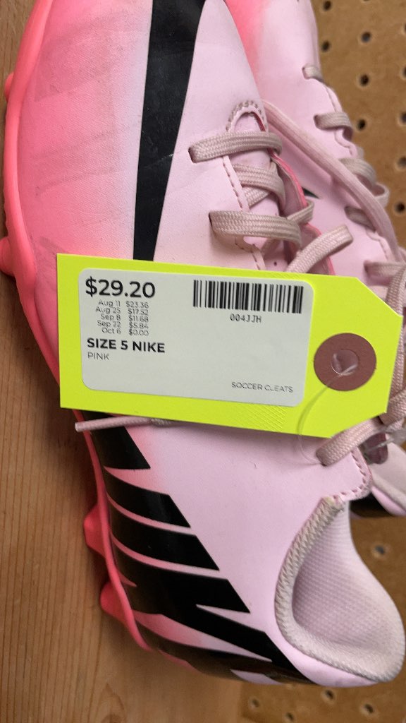 Nike Pink Soccer Cleats - Size 5