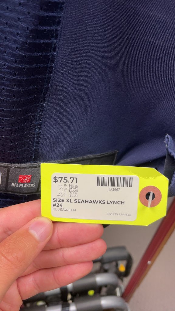Nike Seattle Seahawks Marshawn Lynch #24 Jersey - Size XL