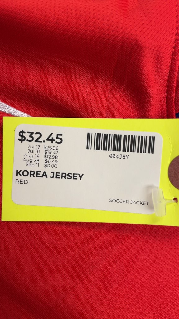 Nike South Korea National Team Soccer Jersey - Red
